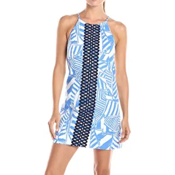 Lilly Pulitzer Dresses & Skirts - •LILLY PULITZER• Dress Bay Blue Yatch Sailboat